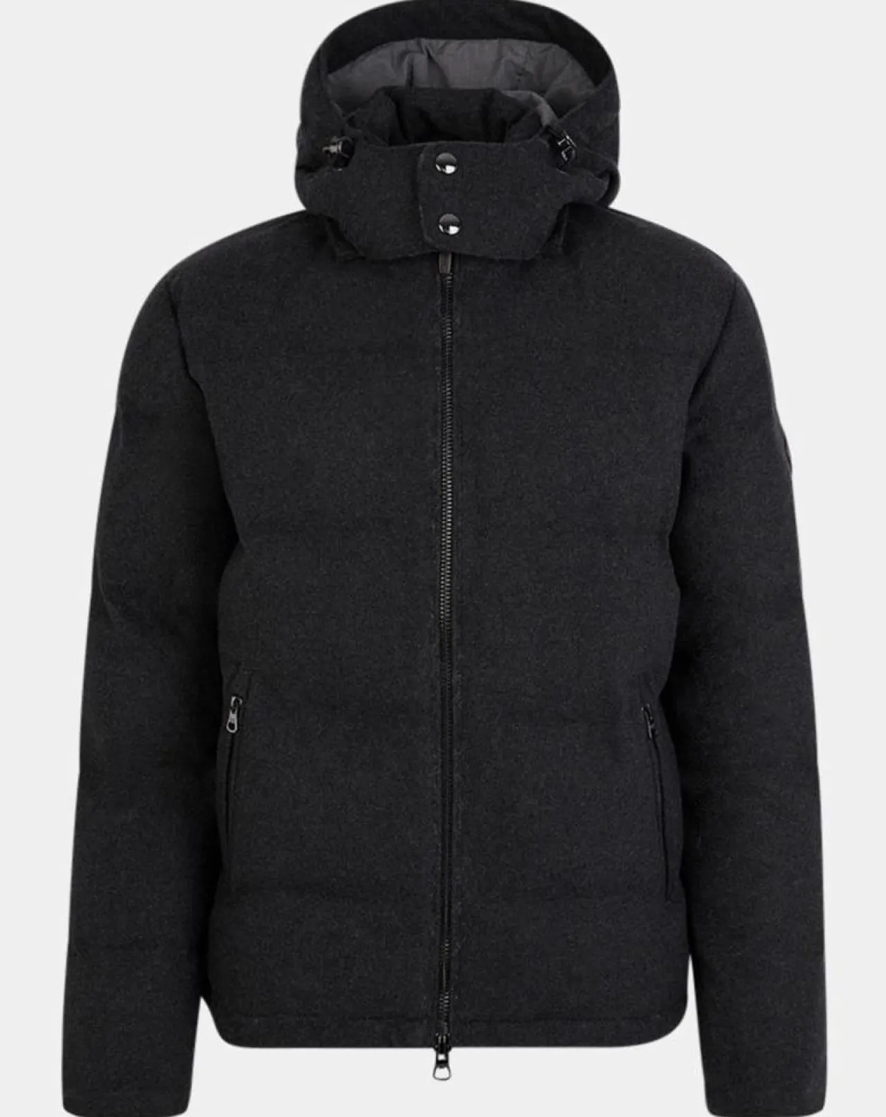 Doudoune en Flanelle Puffer gris foncé