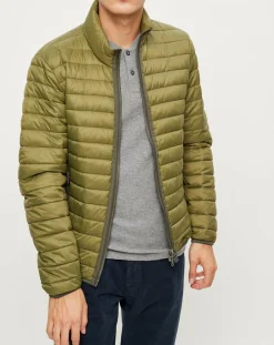 Doudoune light manches longues kaki