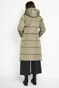 Doudoune longue kaki