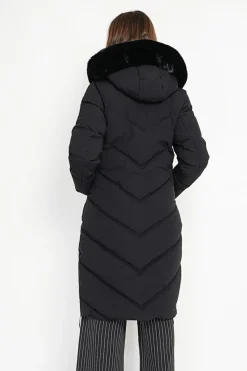 Doudoune longue noire