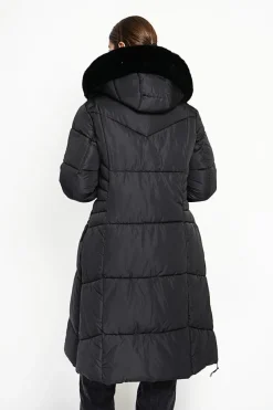 Doudoune longue noire