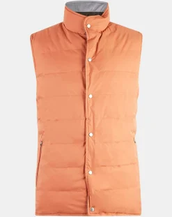 Doudoune Réversible gris/rouille