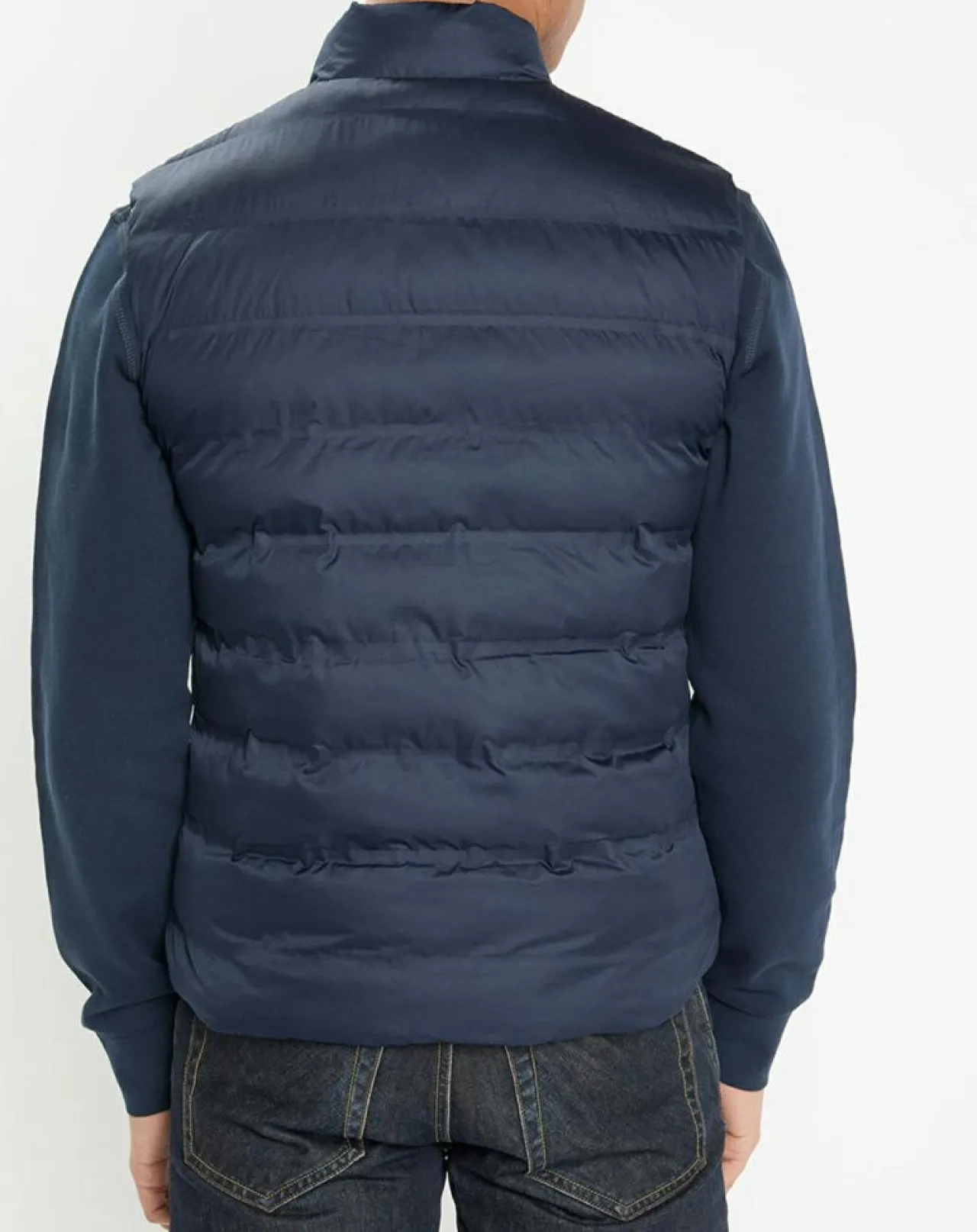 Doudoune sans manches bleu marine