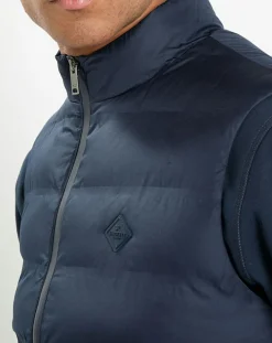 Doudoune sans manches bleu marine