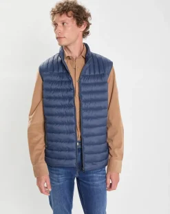 Doudoune sans manches bleu marine