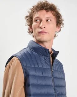 Doudoune sans manches bleu marine