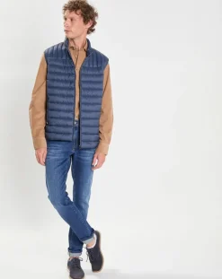 Doudoune sans manches bleu marine