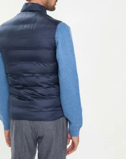 Doudoune sans manches bleu marine