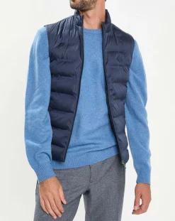 Doudoune sans manches bleu marine