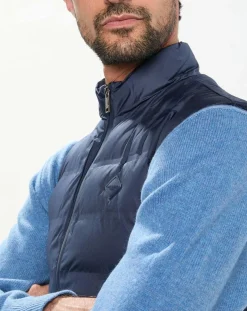 Doudoune sans manches bleu marine