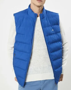 Doudoune sans manches bleue