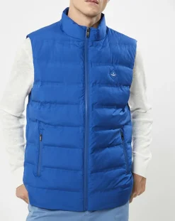 Doudoune sans manches bleue