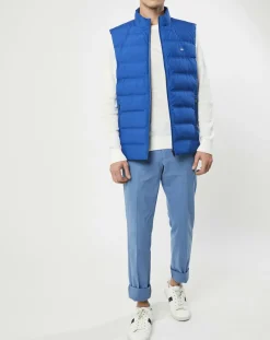 Doudoune sans manches bleue