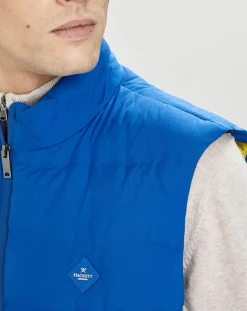 Doudoune sans manches bleue