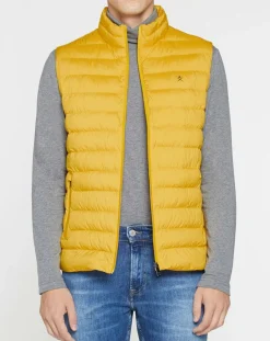 Doudoune sans manches jaune
