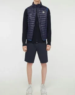 Doudoune sans manches Light bleu marine