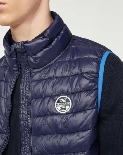 Doudoune sans manches Light bleu marine