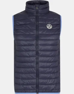 Doudoune sans manches Light bleu marine