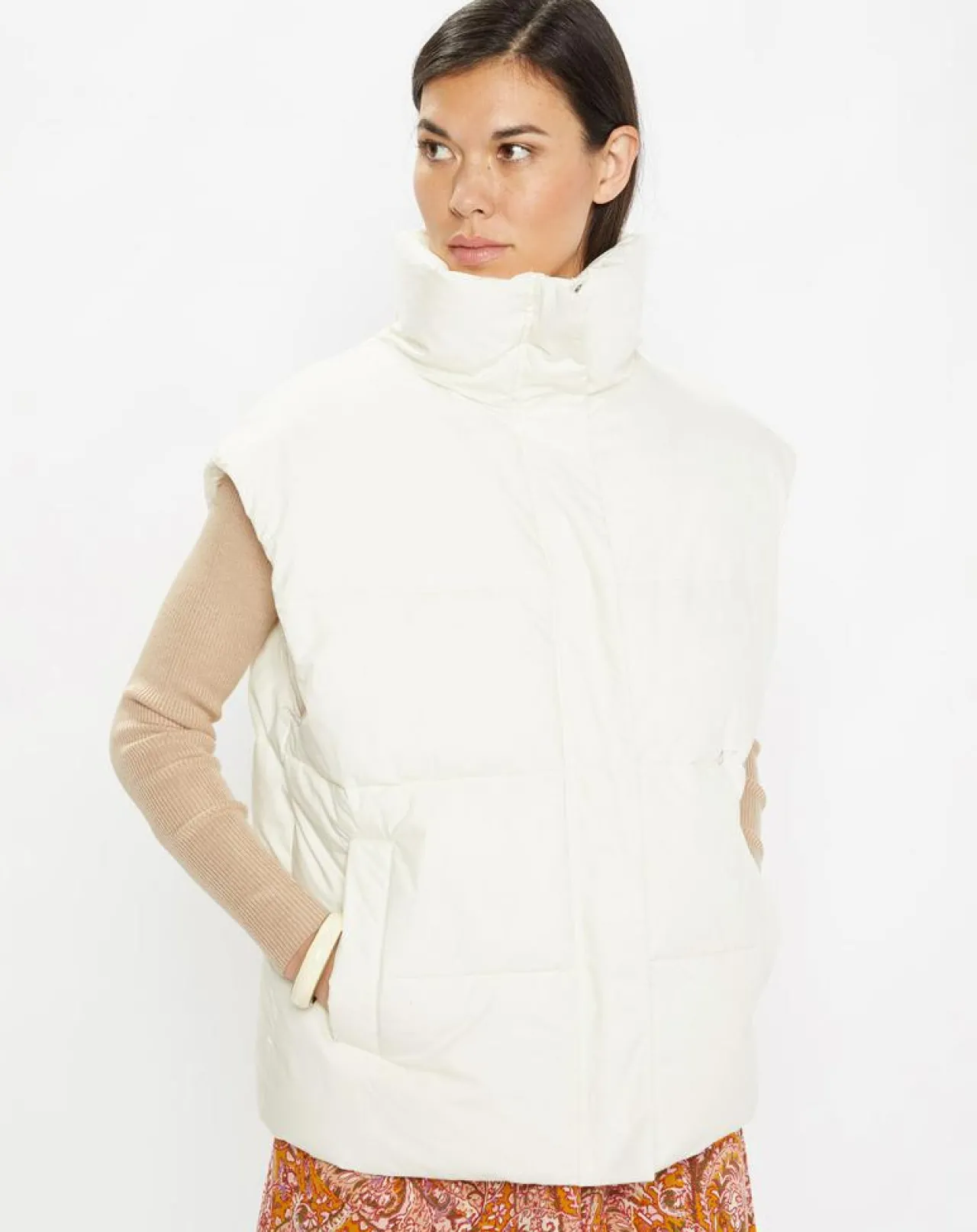 Doudoune sans manches Montana Puffy écrue