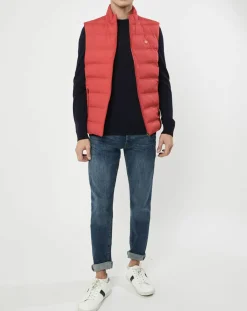 Doudoune sans manches rouge