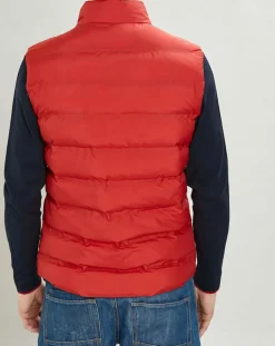 Doudoune sans manches rouge