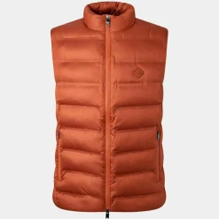 Doudoune sans manches unie orange