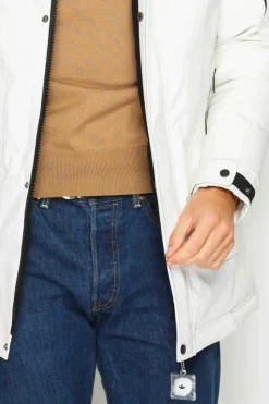 Doudoune semi-longue imperméable avec isolation thermique jusqu'à -20 °C naturelle