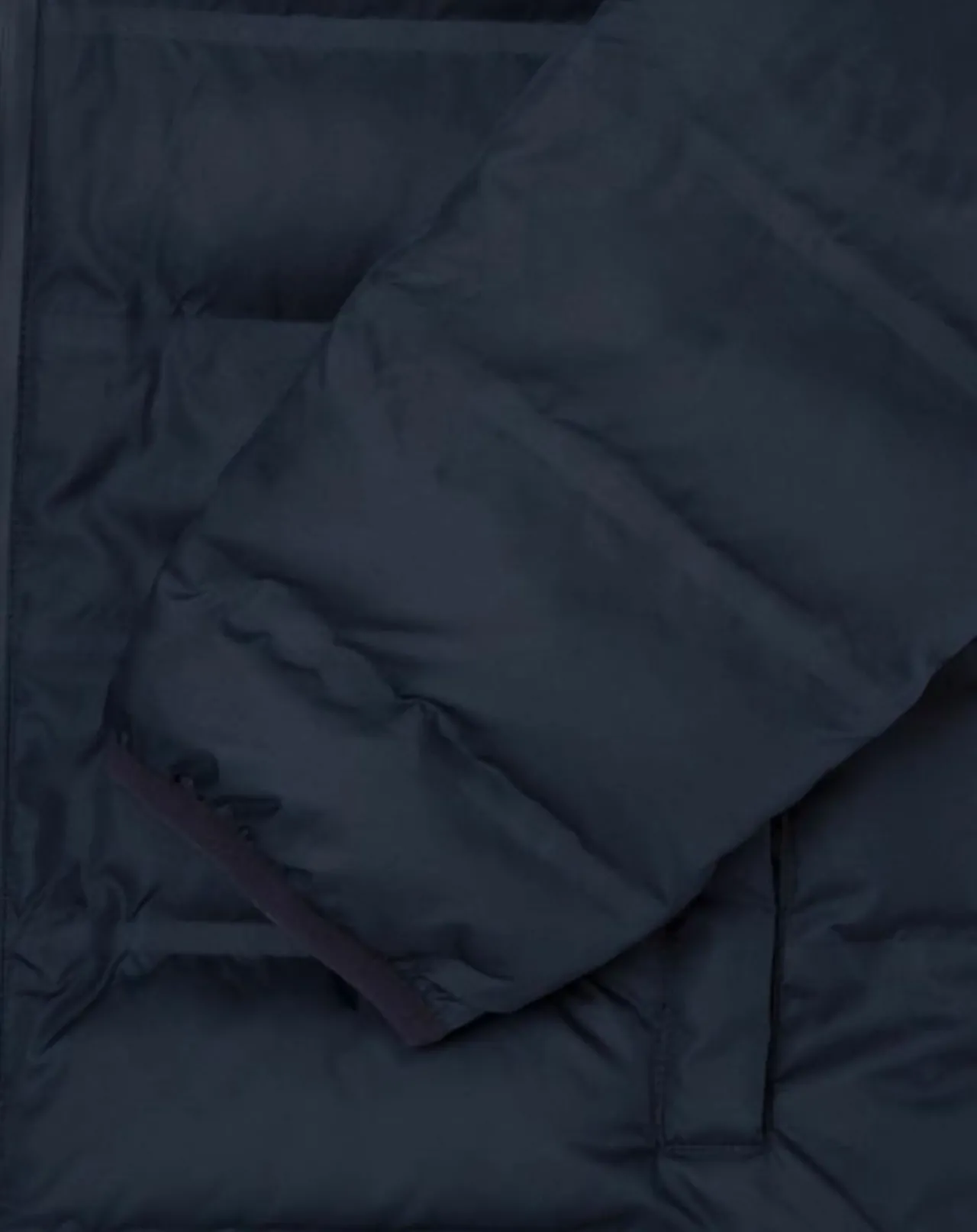 Doudoune unie bleu marine