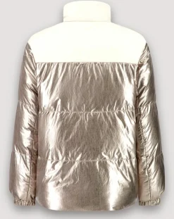Doudoune Volfy Foil écru/bronze