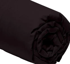 Drap housse 100% Percale de Coton noir
