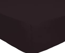 Drap housse 100% Percale de Coton noir