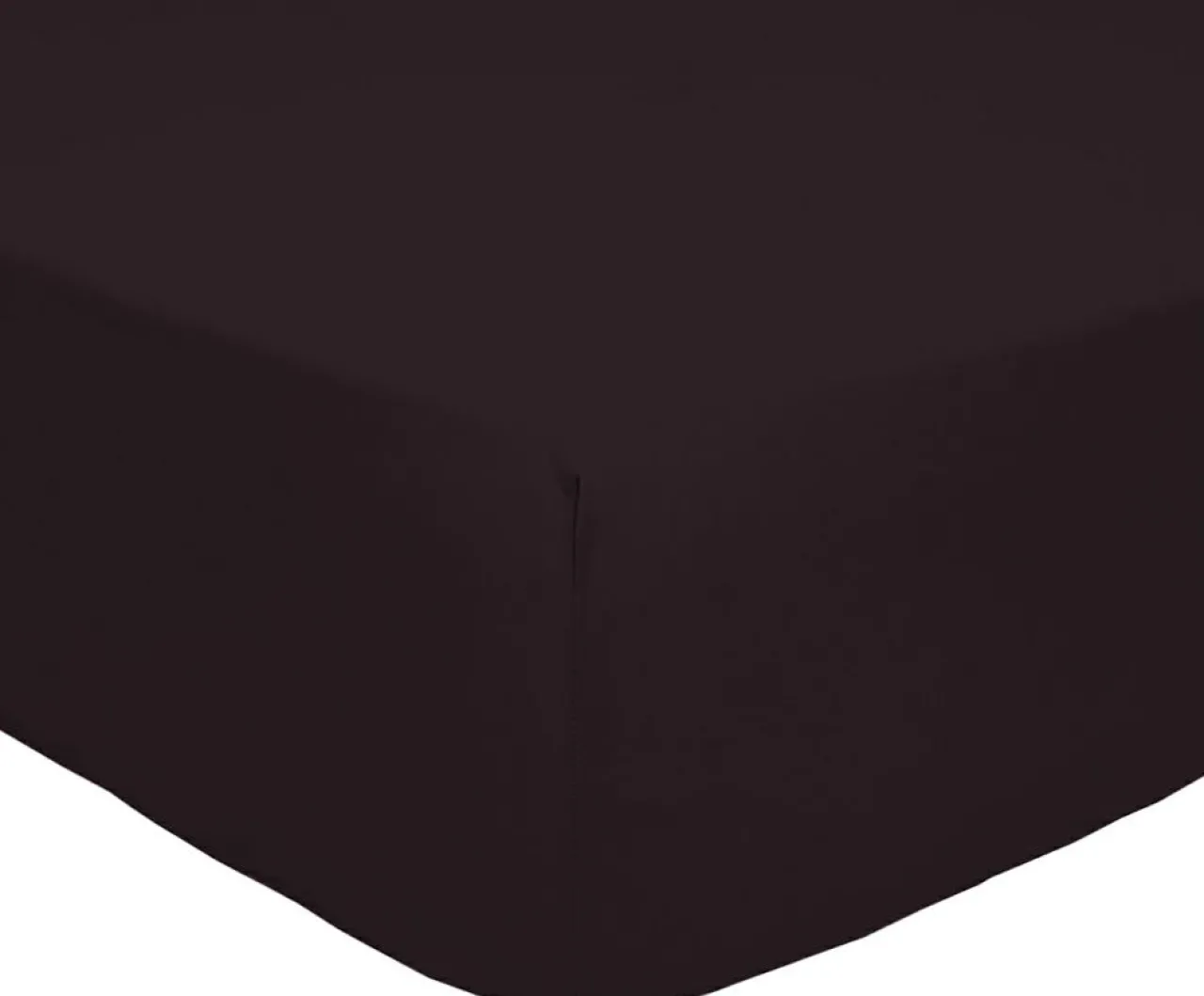 Drap housse 100% Percale de Coton noir