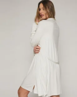 Déshabillé Classic blanc/beige