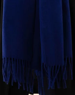 Echarpe 100% Laine Sandra indigo - 160x54x10 cm