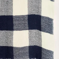 Echarpe 100% Laine Sidor noir/blanc - 200x66 cm