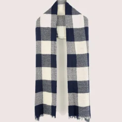 Echarpe 100% Laine Sidor noir/blanc - 200x66 cm