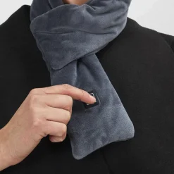 Echarpe chauffante grise - 74x10x2 cm