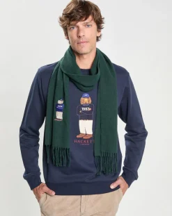 Echarpe en Laine mélangée Harry Dog vert foncé - 180x30 cm