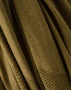 Echarpe en Laine mélangée Maya olive - 224x53 cm