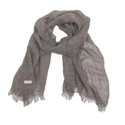 Echarpe en lin grise 70x200cm