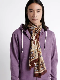 Echarpe fantaisie beige doux - 180x50 cm