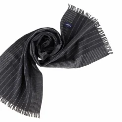 Echarpe Tennis à rayures gris foncé - 170x34 cm