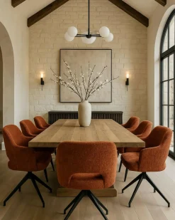 Elba - Chaise en tissu et pieds métal