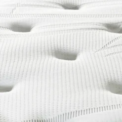 Ensemble Matelas + Sommier en bois Privilège anthracite/blanc - 90x190 cm