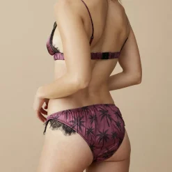 Ensemble soutien-gorge & culotte en Soie mélangée Vesta berry