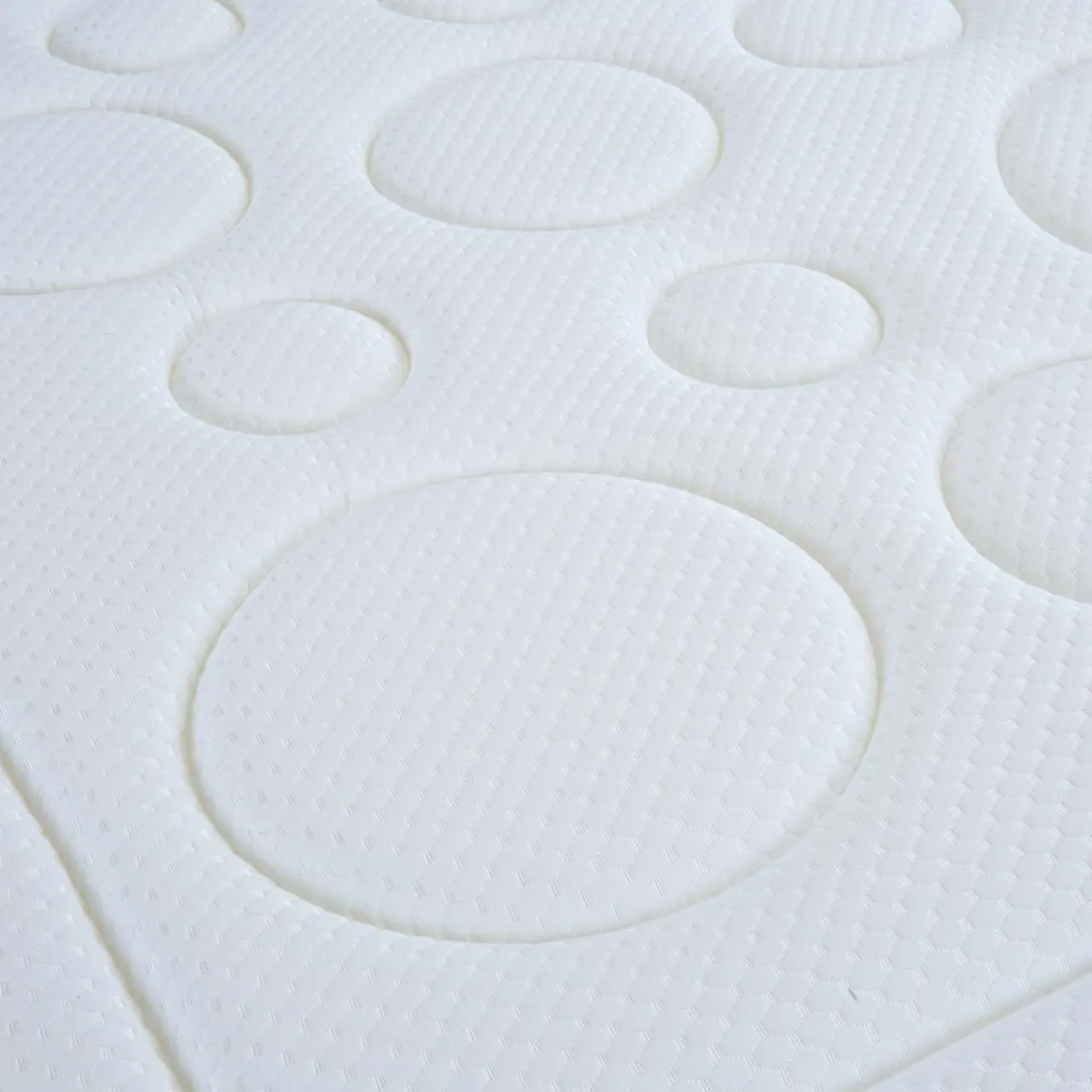 Ensemble Tivoli Matelas Mémoire de forme + Sommier Bois blanc/noir - 140x200 cm