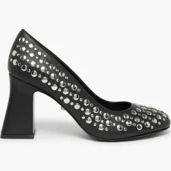 Escarpins en Cuir Honfleur noirs - Talon 8.5 cm