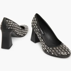 Escarpins en Cuir Honfleur noirs - Talon 8.5 cm