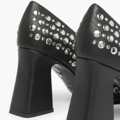 Escarpins en Cuir Honfleur noirs - Talon 8.5 cm