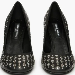 Escarpins en Cuir Honfleur noirs - Talon 8.5 cm